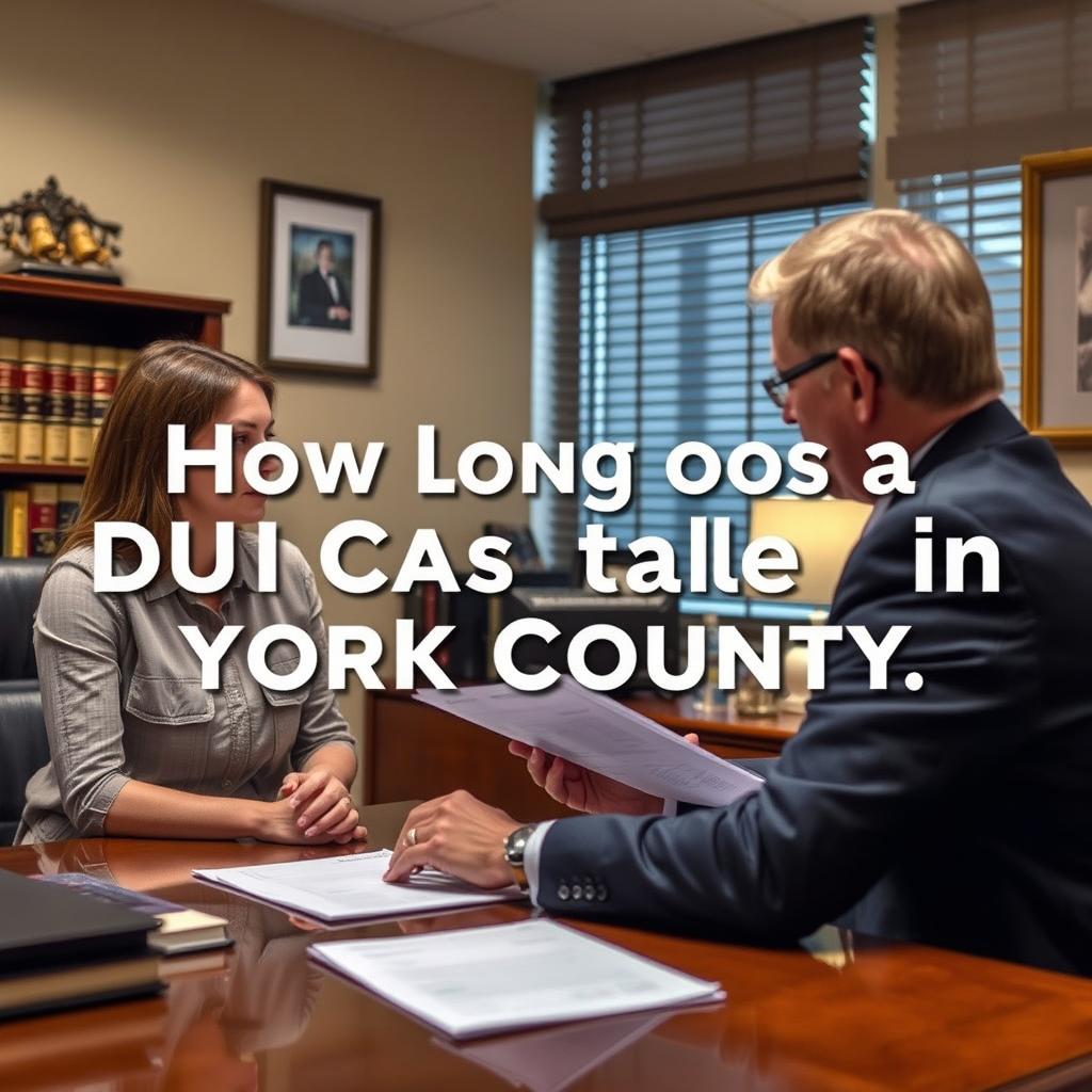 How long does a DUI case take in York County
